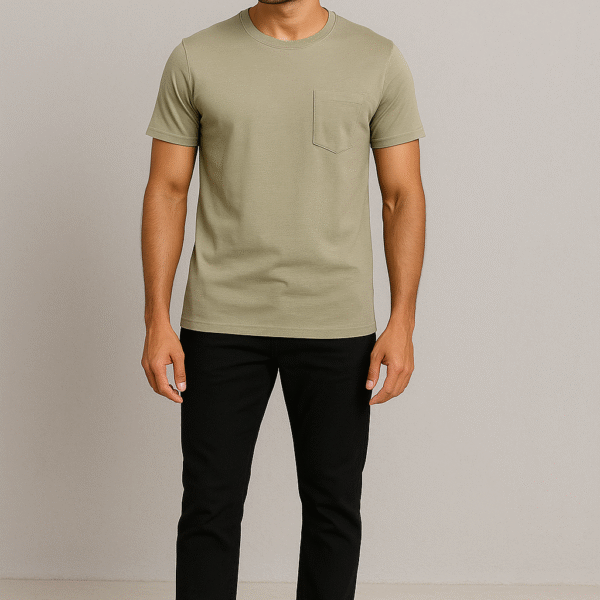 Plane solid colour Tshirt with Pocket